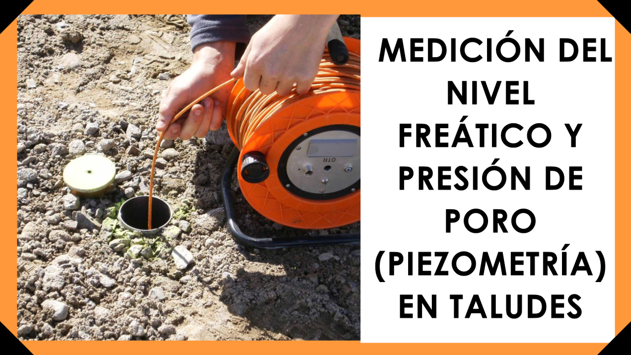 Estabilidad de Taludes: Medición del Nivel Freático y Presión de Poro (Piezometría)