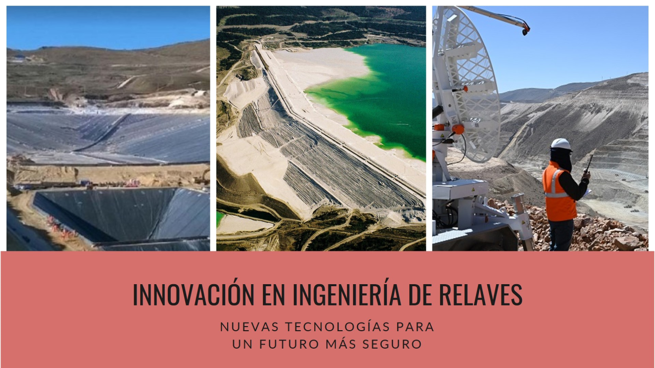 Ingeniería de relaves: Nuevas tecnologías, como el diseño de relaves espesados, el uso de geotextiles y los sistemas de monitoreo en tiempo real